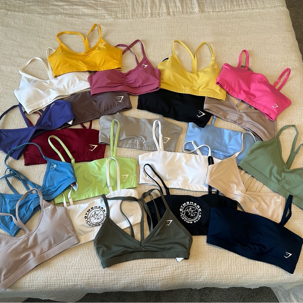Huge Gymshark Sports Bra Bundle 22 bras